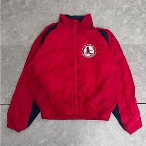 90s Vintage St. Louis Cardinals Red Zip Up Size L